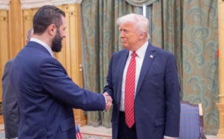 خلال لقاء جمعهما في الرياض بحضور بن سلمان.. ترامب يدعو الشرع إلى “ترحيل الإرهابيين الفلسطينيين” و”تولي مسؤولية” مراكز احتجاز تنظيم الدولة الإسلامية