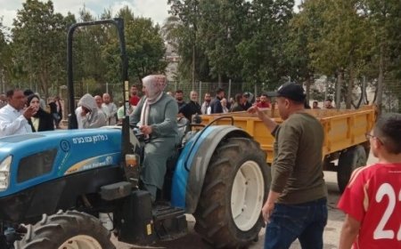 عكوبة : منح اول سيدة رخصة جرار زراعة لمواجهة الاستيطان