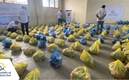 البنك الإسلامي الفلسطيني يقدم مساعدات إغاثية عاجلة للنازحين في غزة