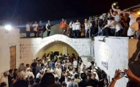مئات المستعمرين يقتحمون "مقام يوسف" شرق نابلس