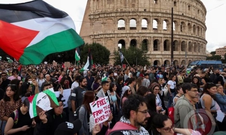 أحزاب إيطالية تنظم مظاهرة في روما الشهر المقبل لدعم غزة