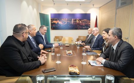 رئيس مجلس إدارة هيئة سوق رأس المال ووفد رفيع المستوى في زيارة نوعية لبورصة فلسطين