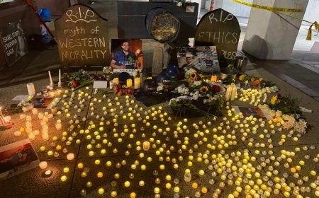 وقفة شموع في واشنطن لتكريم "الصحفيين الستة" ودعوات لحماية الإعلاميين في غزة