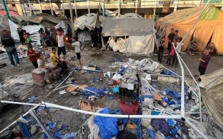 4 شهداء ومصابون في قصف الاحتلال خيمة تؤوي نازحين غرب خان يونس