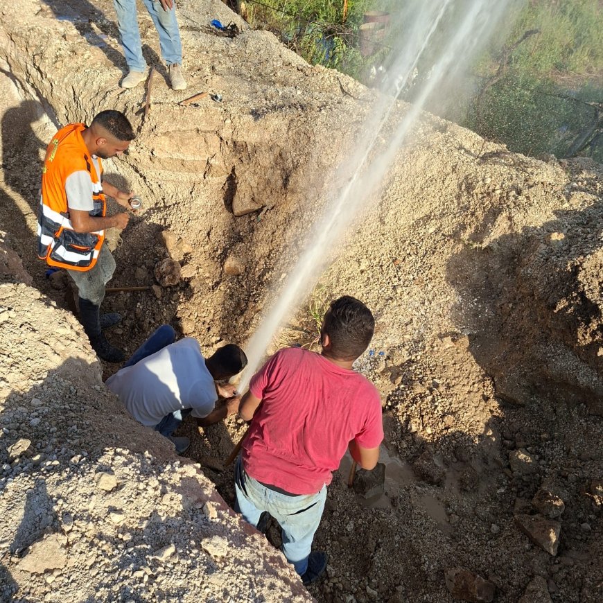 سلطة المياه: إزالة 36 وصلة مياه غير شرعية على الخط المغذي الرئيسي لمحافظة الخليل
