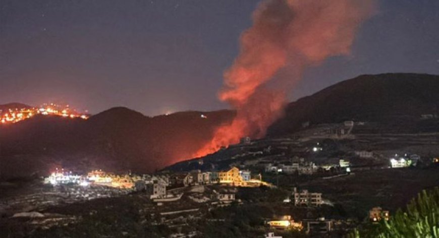 غارات إسرائيلية عنيفة على مواقع لحزب الله في جنوب لبنان