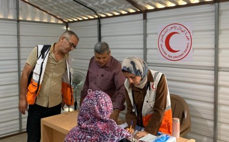 الهلال الأحمر يفتتح مركزا للرعاية الأولية في مستشفى القدس بمدينة غزة