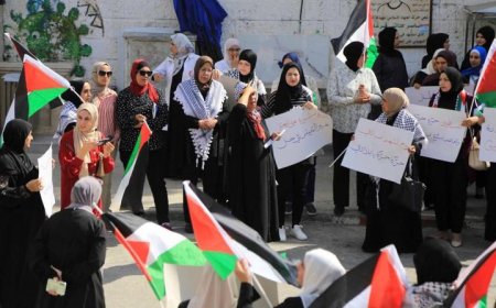 وقفة في نابلس تنديدا باستمرار عدوان الاحتلال على غزة وإسنادا للأسرى