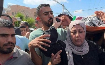 تشييع جثمان أحمد براهمة في عنزا جنوب جنين