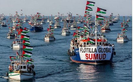 "أسطول الصمود" يبعد حاليا عن شواطئ غزة حوالي 305 أميال بحرية