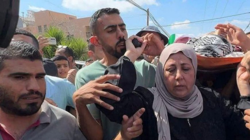 تشييع جثمان أحمد براهمة في عنزا جنوب جنين