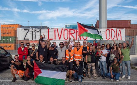 عمال ميناء إيطالي يجبرون سفينة إسرائيلية على المغادرة دون تحميل