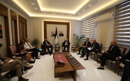 وزير الاقتصاد يبحث مع الاتحاد الأوروبي ومنظمة العمل الدولية دعم الاقتصاد الفلسطيني