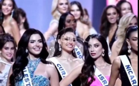 عاصفة النظرات.. ملكتا جمال فلسطين وإسرائيل في مواجهة صامتة