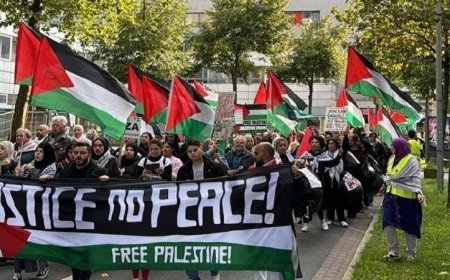 تظاهرة حاشدة في مدينة بريمن الألمانية تنديدا بجرائم الاحتلال