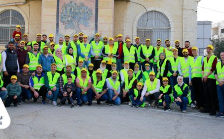 البنك الإسلامي الفلسطيني ينفذ نشاطاً تطوعياً في بيتونيا بالشراكة مع البلدية