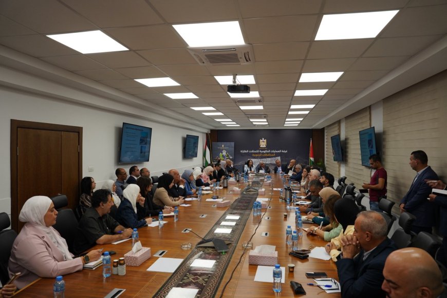 غرفة العمليات الحكومية و(UNDP) يبحثان تعزيز التنسيق وجهود الإغاثة والتعافي في غزة