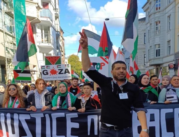 تظاهرة حاشدة في مدينة بريمن الألمانية تنديدا باستمرار جرائم الاحتلال في غزة