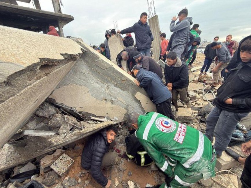 انهيار منازل بغزة نتيجة المنخفض واسرائيل تواصل خروقاتها