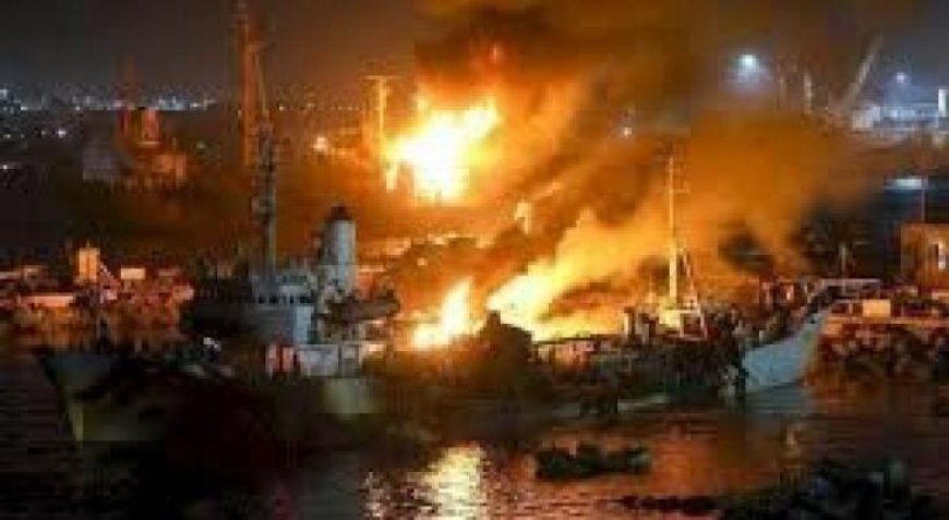 التحالف السعودي ينفذ ضربة جوية في ميناء المكلا باليمن