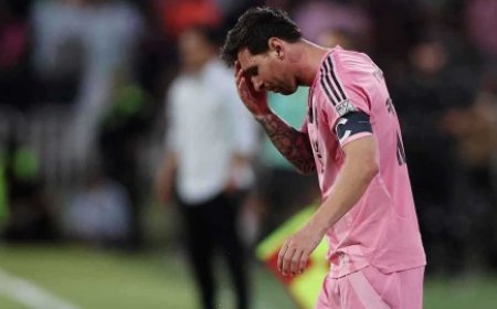 إنتر ميامي يعلن إصابة ميسي في أوتار الركبة