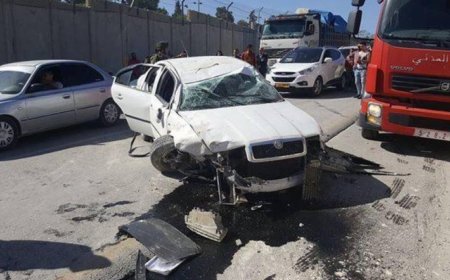 مصرع شاب بحادث سير ناتج عن تصادم بين مركبتين في بيتونيا