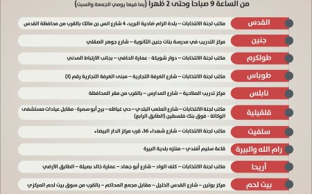 لجنة الانتخابات المركزية: فتح باب الترشح للانتخابات المحلية لمدة اسبوع