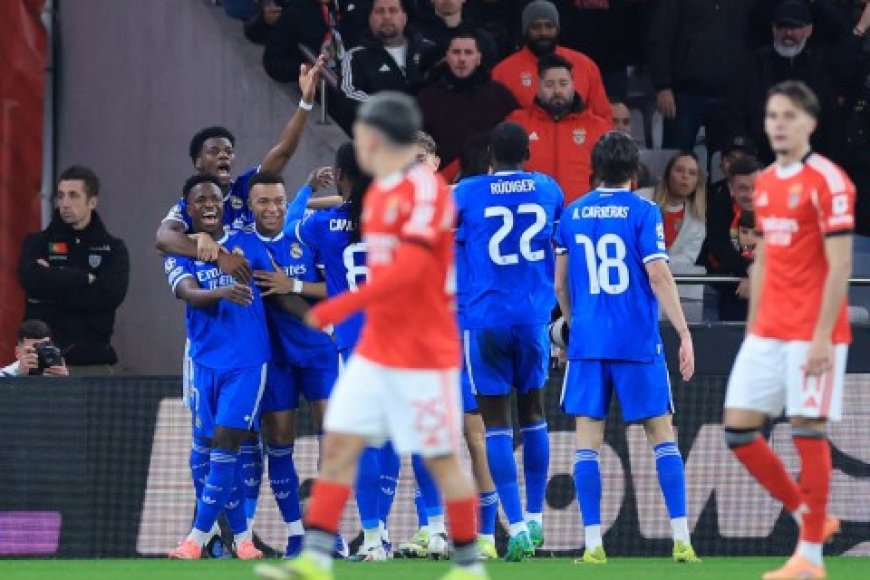 ريال مدريد يهزم بنفيكا البرتغالي في عقر داره