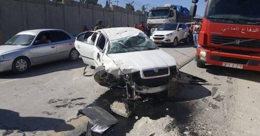 مصرع شاب بحادث سير ناتج عن تصادم بين مركبتين في بيتونيا