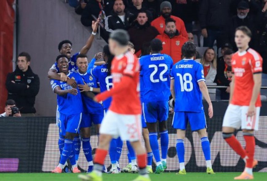 ريال مدريد يهزم بنفيكا البرتغالي في عقر داره