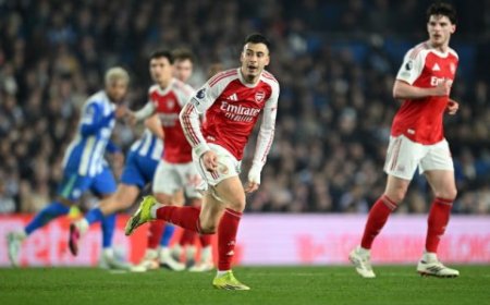 أرسنال يتخطى برايتون بهدف دون رد