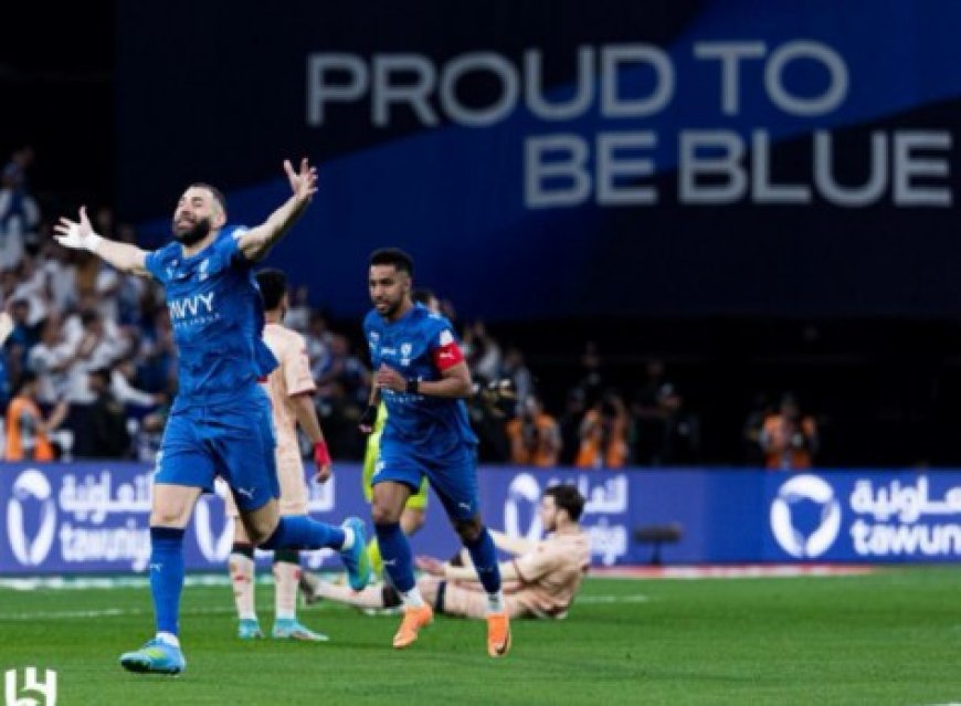 كريم بنزيما يقود الهلال للفوز على الخلود بسداسية