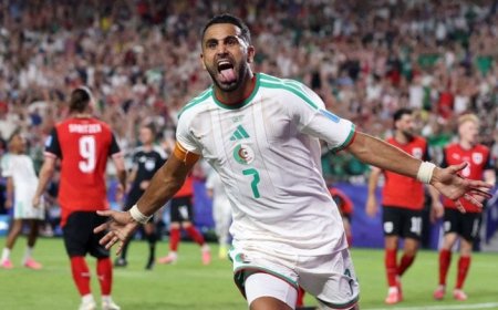 محرز يقود الجزائر إلى الدور الثاني بتعادل هيتشكوكي مع النمسا