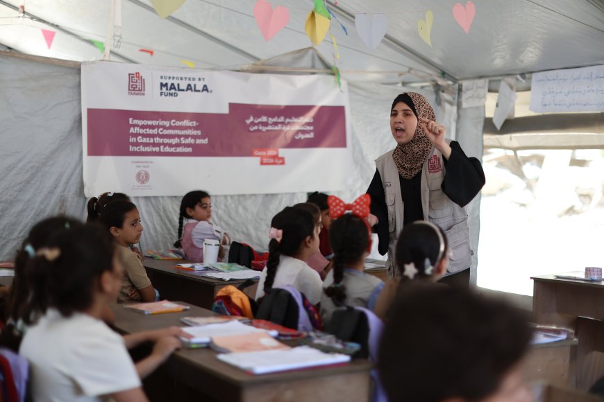 بدعم من صندوق ملالا: مؤسسة التعاون تنفّذ مشروعًا لتعزيز التعليم الآمن والشامل للأطفال في غزة