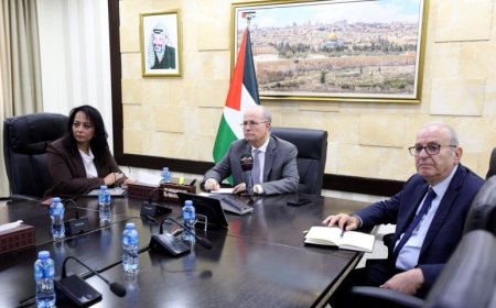 مصطفى يبحث مع فليتشر الأوضاع الإنسانية في غزة وبرامج التعافي المبكر