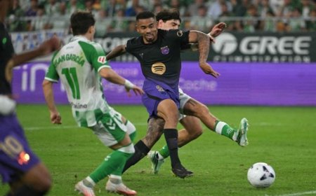 برشلونة يكتسح ريال بيتيس بخماسية في الدوري الإسباني